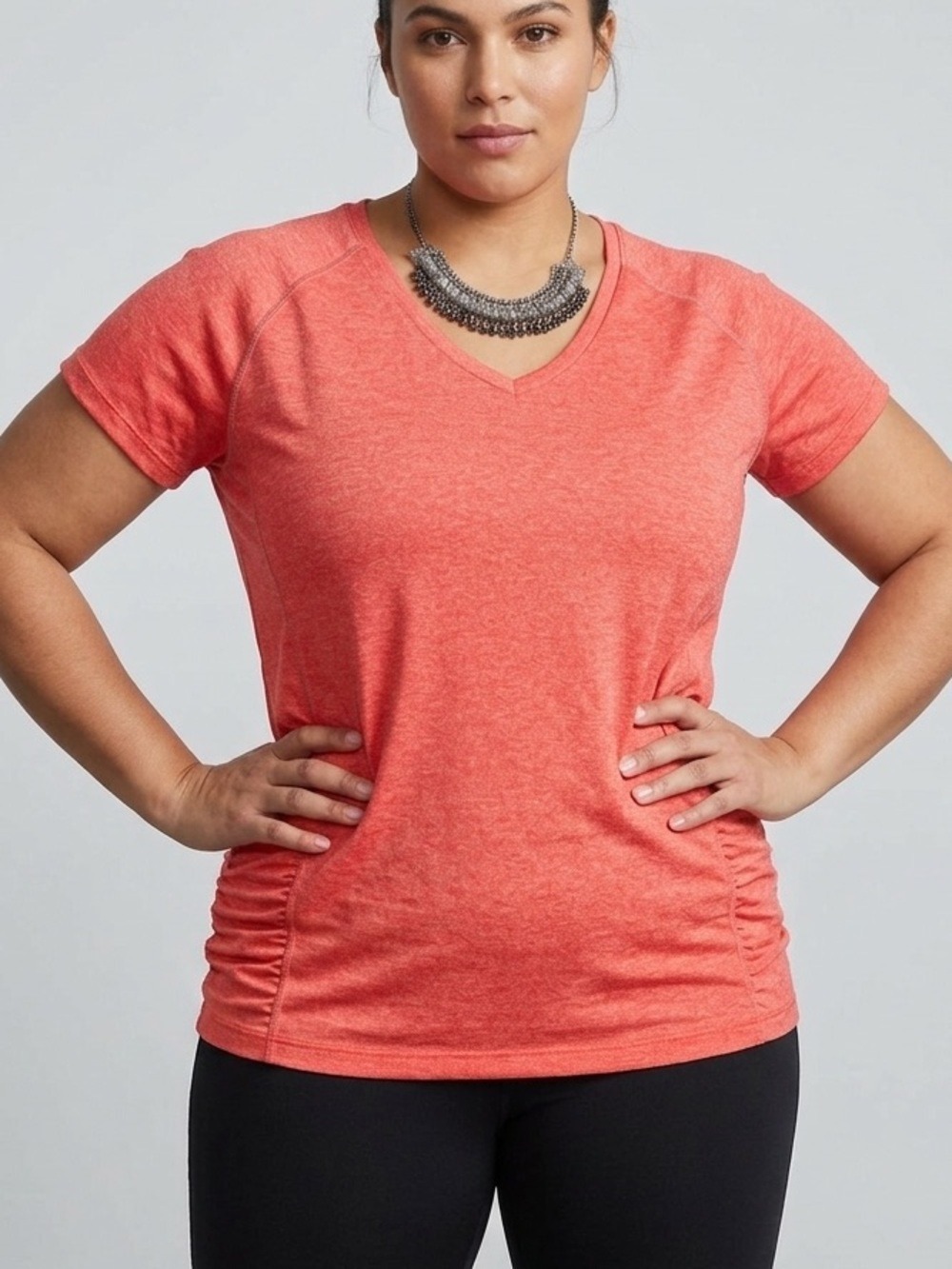 😍CLEARANCE - TANGERINE Coral Short Sleeve Athletic Top XL